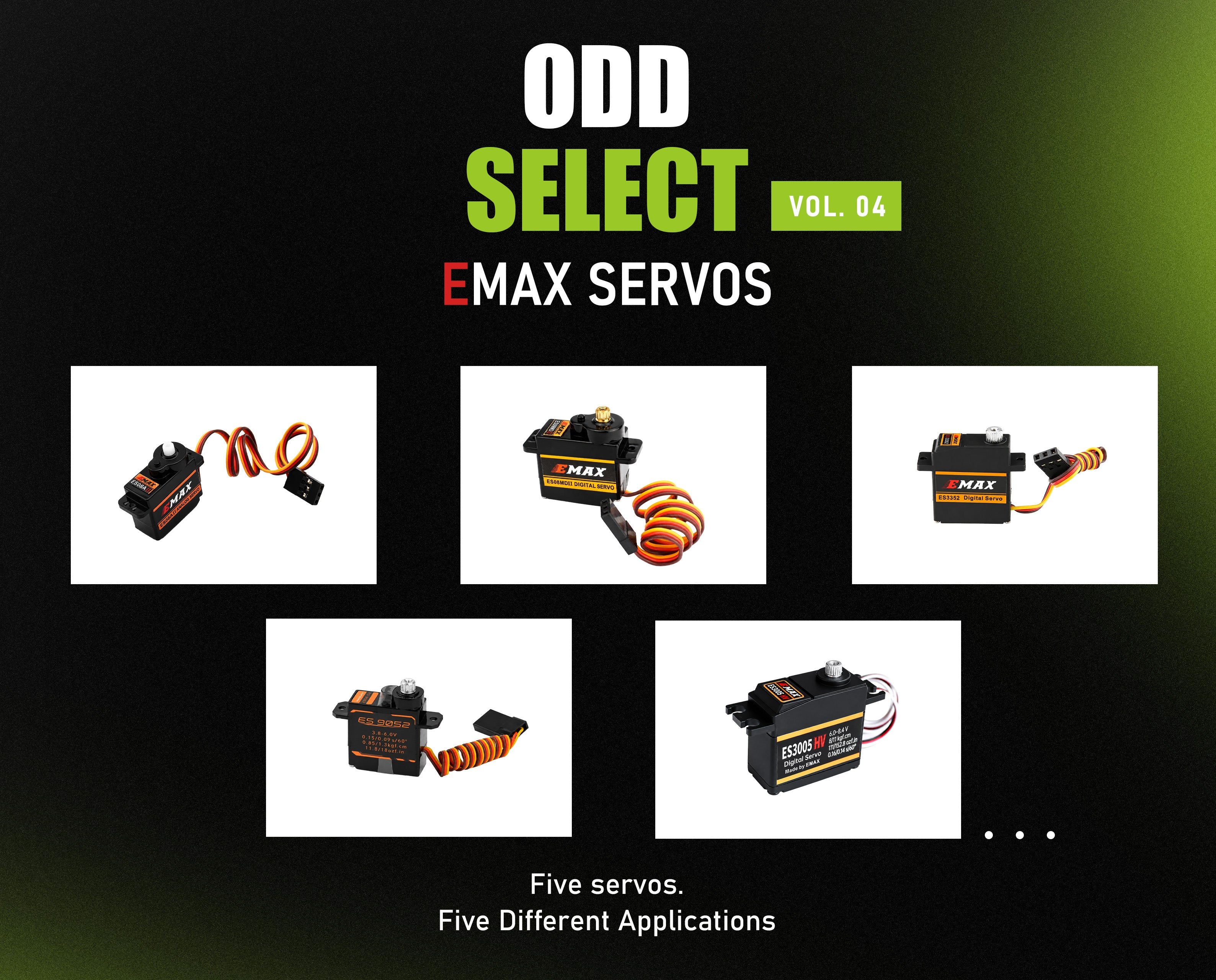 EMAX Servo Comparison: Five ODD SELECT Picks for RC Builds