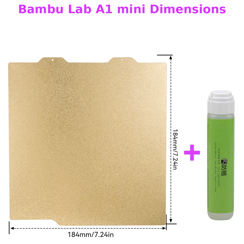 Textured PEI Magnetic Thick Steel Build Plate for Bambu Lab H2D/A1 mini/X1/P1/P2S/A2L 3D Printer Heated Bed