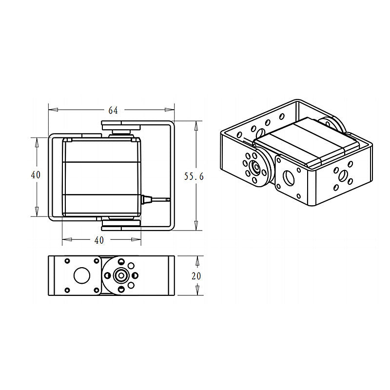 RDS3120MG Robot Servo