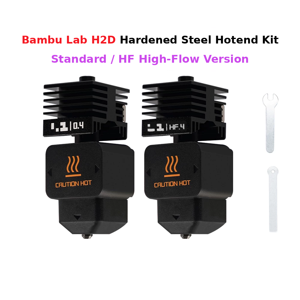 Bambu Lab H2D/P2S/A1/A1 mini Removable Hardened Steel Nozzle Extruder Hotend HF High Flow 3D Printer Accessory