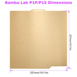 Textured PEI Magnetic Thick Steel Build Plate for Bambu Lab H2D/A1 mini/X1/P1/P2S/A2L 3D Printer Heated Bed