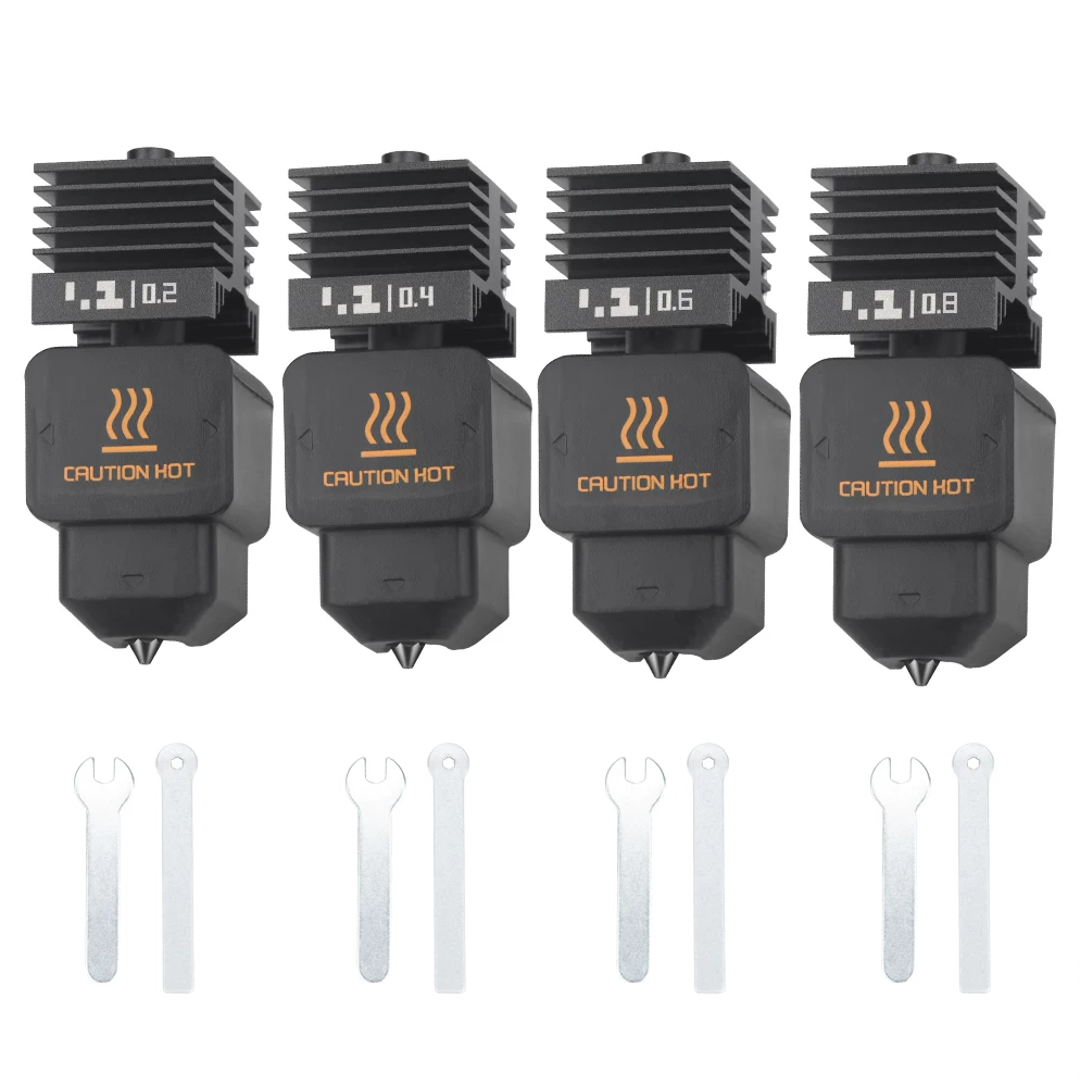 Bambu Lab H2D/P2S/A1/A1 mini Removable Hardened Steel Nozzle Extruder Hotend HF High Flow 3D Printer Accessory