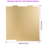 Textured PEI Magnetic Thick Steel Build Plate for Bambu Lab H2D/A1 mini/X1/P1/P2S/A2L 3D Printer Heated Bed