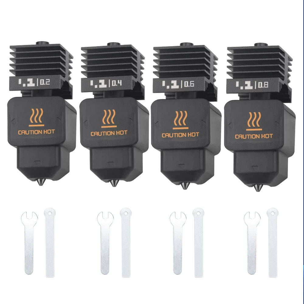 Bambu Lab H2D/P2S/A1/A1 mini Removable Hardened Steel Nozzle Extruder Hotend HF High Flow 3D Printer Accessory