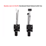 Bambu Lab TZ 2.0 P1S/P1P/X1C Extruder Hotend with Hardened Steel Nozzle Cooling Fan Kit Accessories