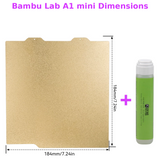 Textured PEI Magnetic Thick Steel Build Plate for Bambu Lab H2D/A1 mini/X1/P1/P2S/A2L 3D Printer Heated Bed
