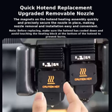 Bambu Lab H2D/P2S/A1/A1 mini Removable Hardened Steel Nozzle Extruder Hotend HF High Flow 3D Printer Accessory