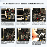 Bambu Lab X1/P1/A1 Extruder PCB Board with Ribbon Cable Hall Switch Board Assembly Sensor 3D Printer Accessory