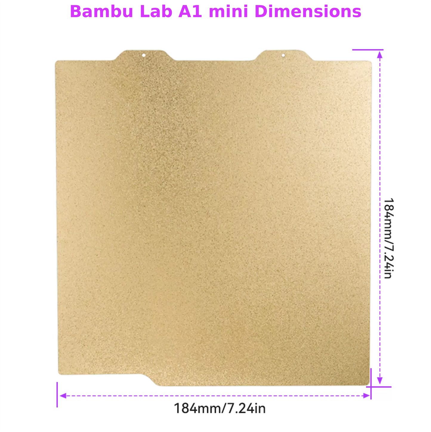 Textured PEI Magnetic Thick Steel Build Plate for Bambu Lab H2D/A1 mini/X1/P1/P2S/A2L 3D Printer Heated Bed
