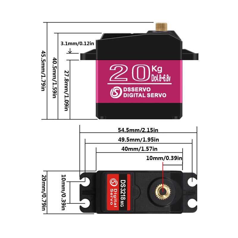 DS3218MG Robot Servo