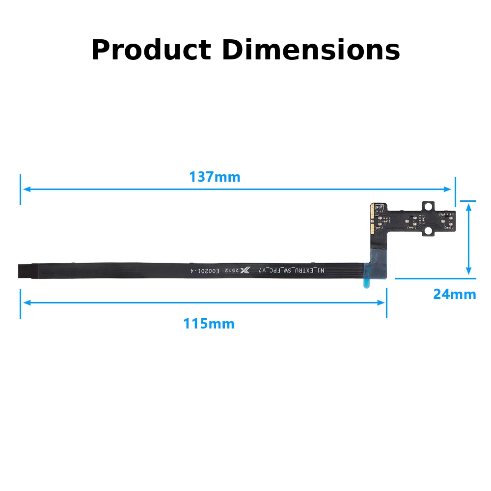 Bambu Lab X1/P1/A1 Extruder PCB Board with Ribbon Cable Hall Switch Board Assembly Sensor 3D Printer Accessory