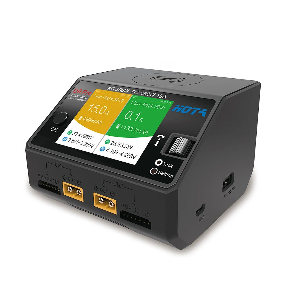 D6 Pro AC/DC Dual Channel Smart Charger
